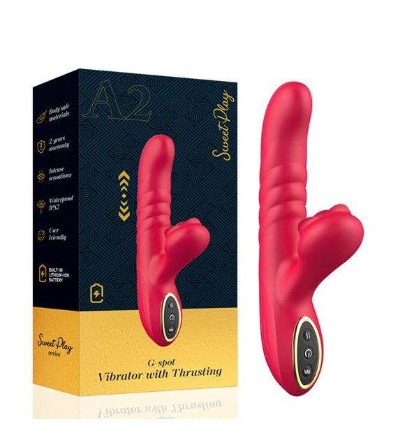G-SPOT VIBRATOR WITH THRUSTING MOTION AND CLITORAL STIMULATION EROSPACE SWEET PLAY A2