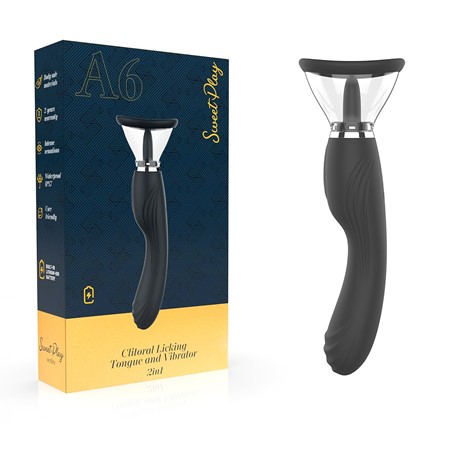CLITORAL LICKING TONGUE AND VIBRATOR 2IN1 EROSPACE SWEET PLAY A6
