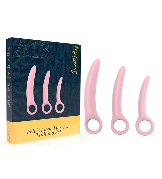ZESTAW DILATORÓW DO ĆWICZEŃ MIĘŚNI DNA MIEDNICY EROSPACE SWEET PLAY A13