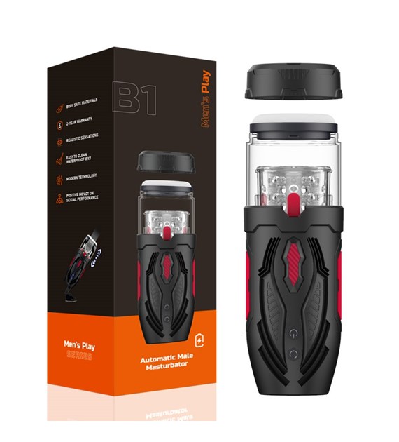 NOWOCZESNY MASTURBATOR MĘSKI Z RUCHEM POSUWISTO-OBROTOWYM EROSPACE MEN’S PLAY B1