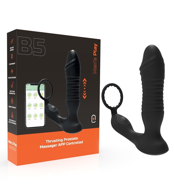 MASAŻER PROSTATY Z RUCHEM POSUWISTYM STEROWANY APLIKACJĄ EROSPACE MEN’S PLAY B5