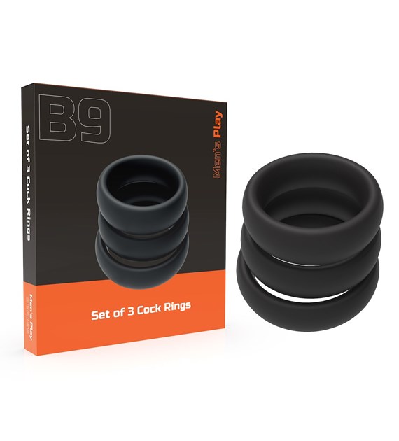 SET OF 3 ERECTION RINGS EROSPACE MEN’S PLAY B9