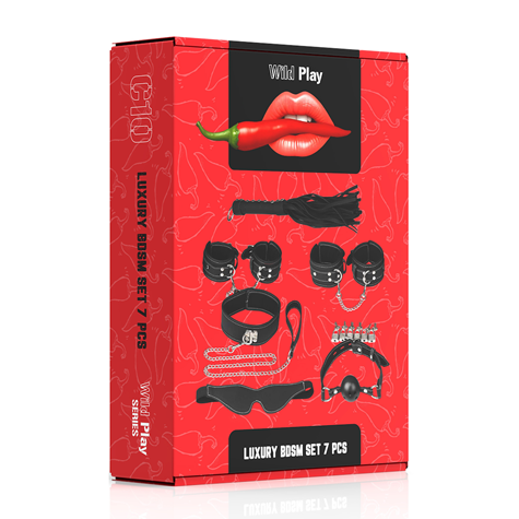 LUXURY BDSM SET WITH 7 PRODUCTS EROSPACE WILD PLAY C10