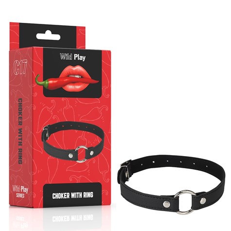 COLLAR WITH METAL RING EROSPACE WILD PLAY C17