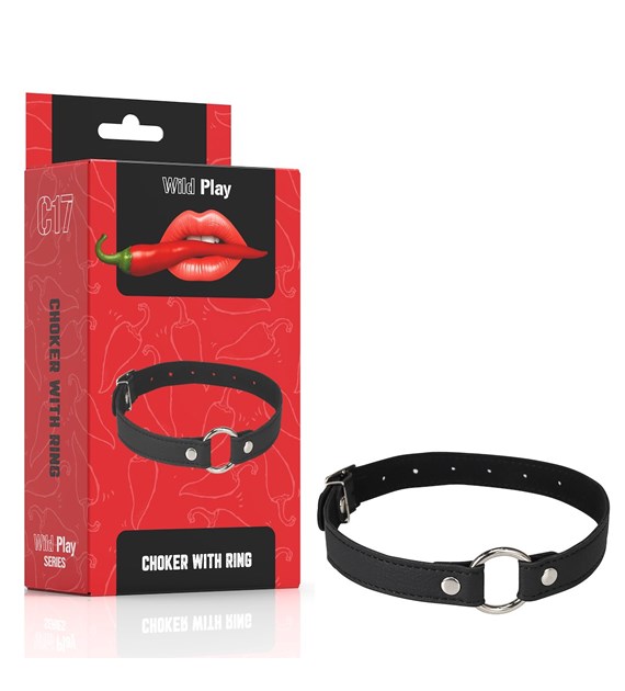 COLLAR WITH METAL RING EROSPACE WILD PLAY C17