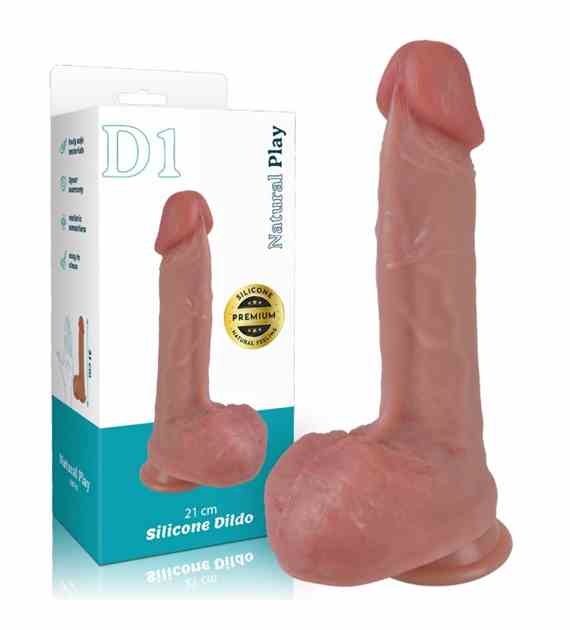 DILDO SILIKONOWE 21 CM EROSPACE  NATURAL PLAY D1