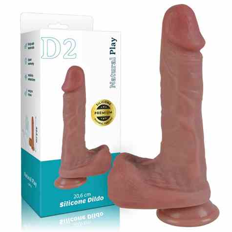 DILDO SILIKONOWE 20.6 CM EROSPACE NATURAL PLAY D2
