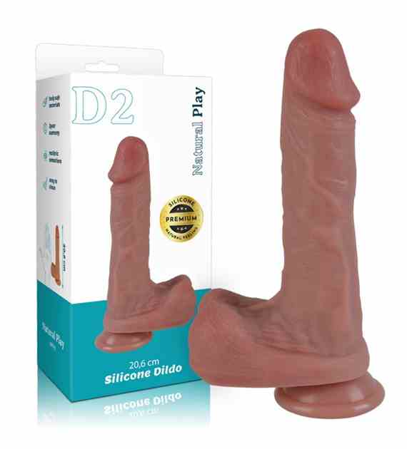 DILDO SILIKONOWE 20.6 CM EROSPACE NATURAL PLAY D2