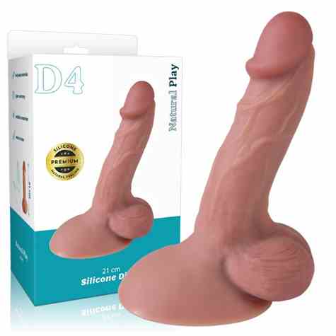 DILDO SILIKONOWE 21 CM EROSPACE NATURAL PLAY D4