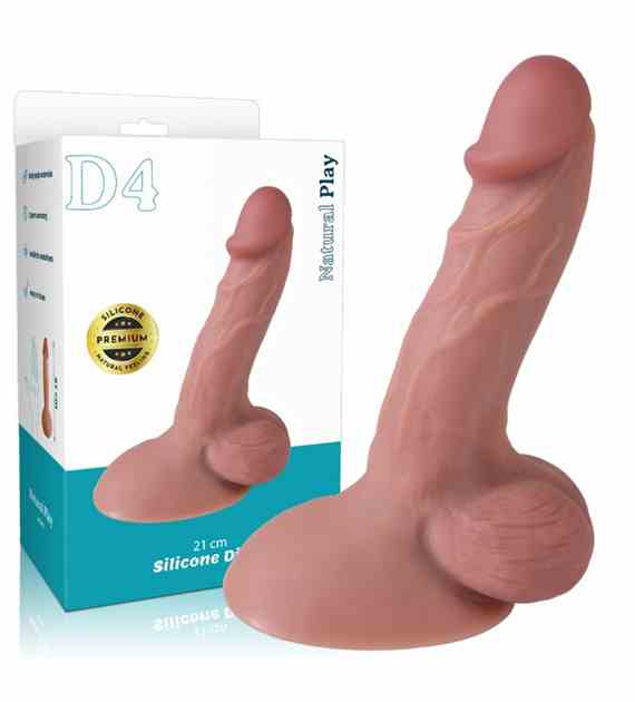 DILDO SILIKONOWE 21 CM EROSPACE NATURAL PLAY D4