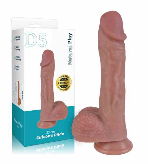 DILDO SILIKONOWE 22 CM EROSPACE NATURAL PLAY D5