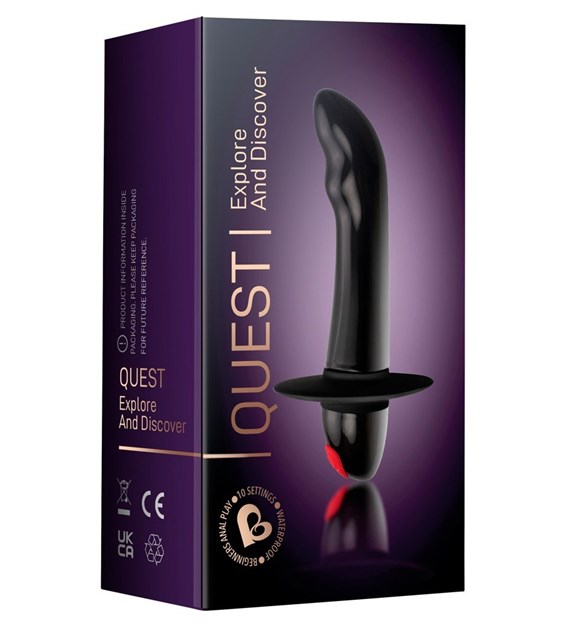 MASAŻER PROSTATY QUEST BLACK